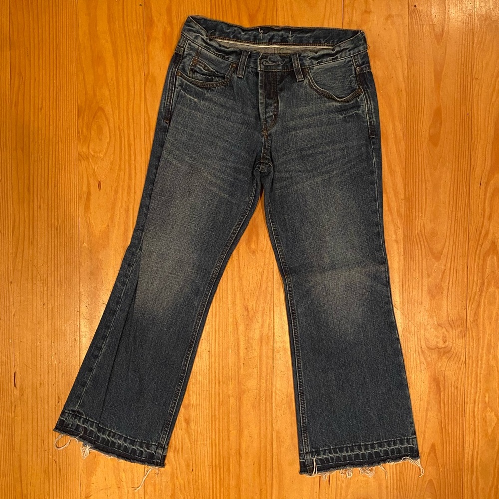 Cropped Button Fly Free People Jeans